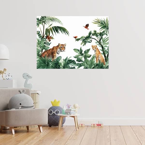 Wandsticker Dreamy Tales Grün - Flachgewebe - 120 x 80 x 1 cm