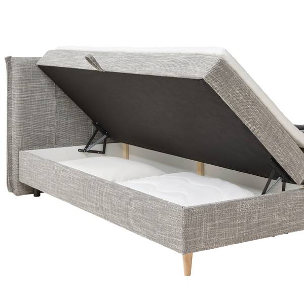 Boxbett VELORIA Grau - Textil - 176 x 1 x 160 cm
