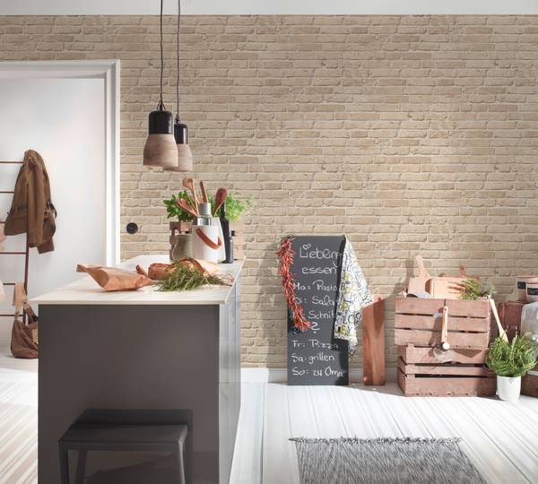 Vliestapete 3106 Stein Optik Struktur Beige