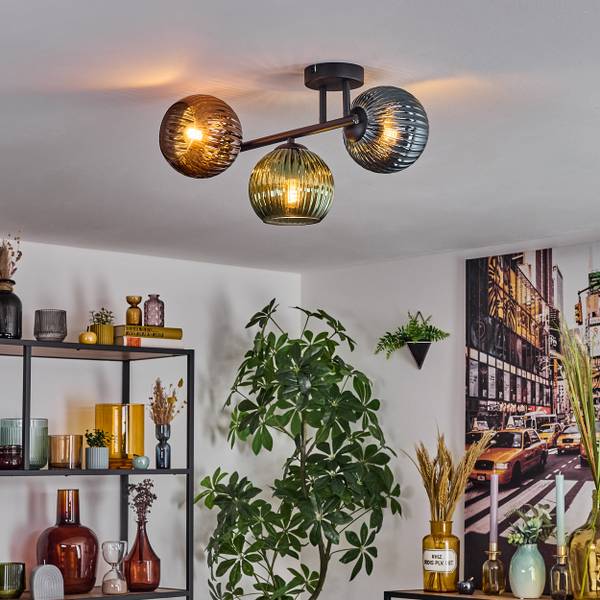 Deckenleuchte Fossobiubo Blau - Kupfer - Grün - 34 x 34 x 35 cm