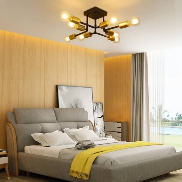 Deckenleuchte Zixnix E27 Schwarz - Eisen - 48 x 16 x 49 cm