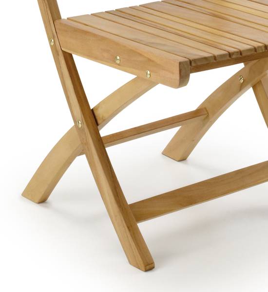 Klappstuhl Zen Irregular (2er set) Beige - Massivholz - 45 x 93 x 63 cm