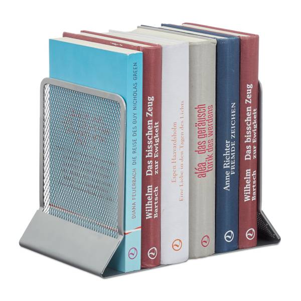 Presse-livres en set Argenté - Acier - 11 x 17 x 14 cm