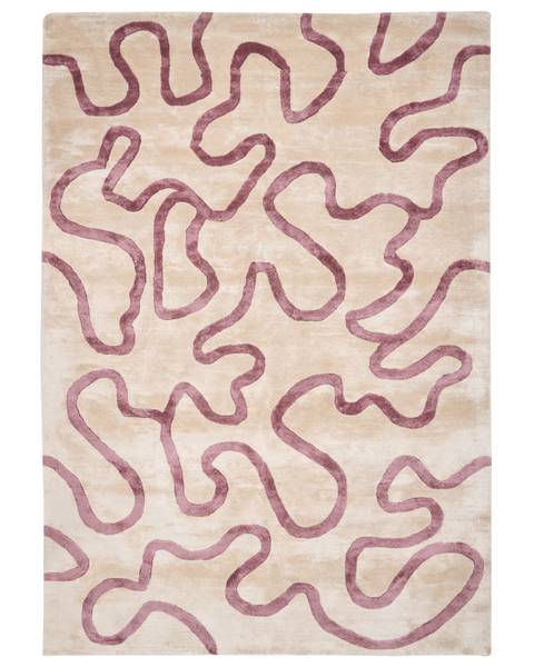 Teppich KAPPAR Beige - Pink - Naturfaser - 160 x 230 cm