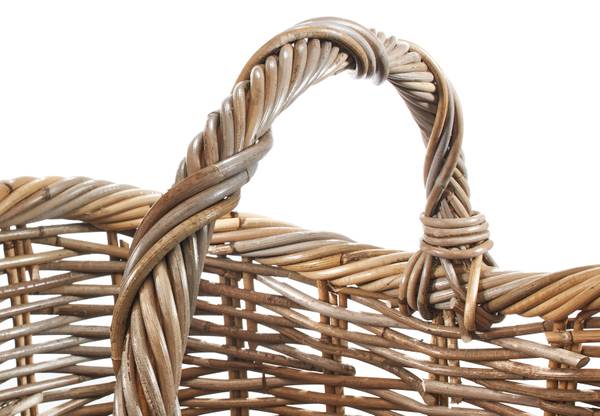 Korb EMMA Grau - Rattan - 40 x 37 x 50 cm