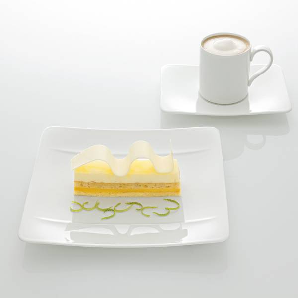 Frühstücksteller Modern Grace Weiß - Porzellan - 23 x 2 x 23 cm