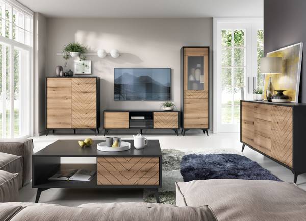 Couchtisch BOULIA Braun - Holzwerkstoff - 104 x 40 x 68 cm