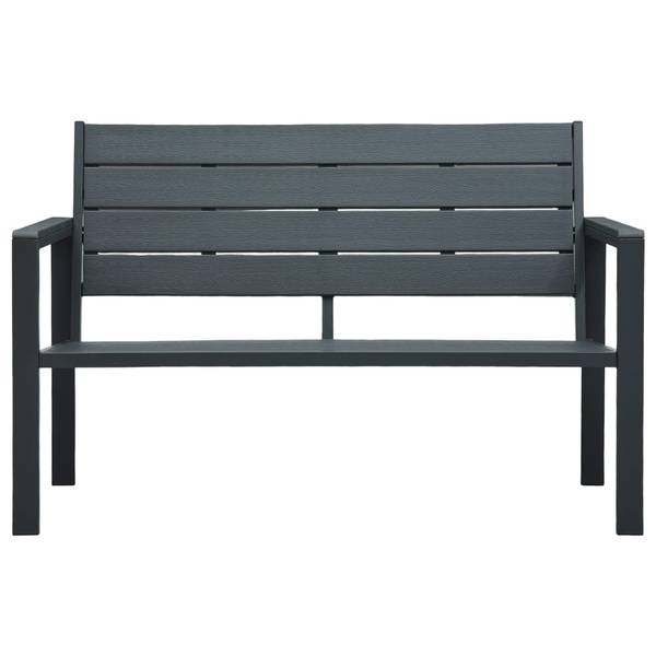 Banc de jardin 299819 Gris - Acier - 120 x 78 x 64 cm