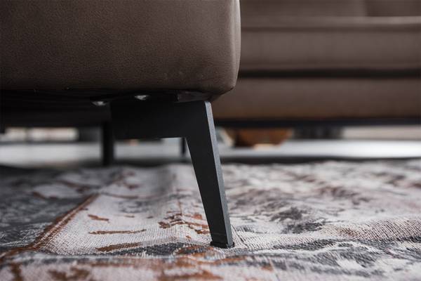 Ecksofa BLOOM Dunkelbraun - Armlehne davorstehend links - Ecke davorstehend links