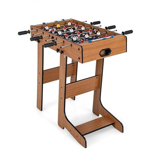 Tischkicker klappbar Braun - Holzwerkstoff - 60 x 71 x 69 cm