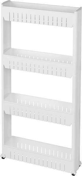 Küchenregal Nele Weiß - Polypropylen - 54 x 102 x 13 cm