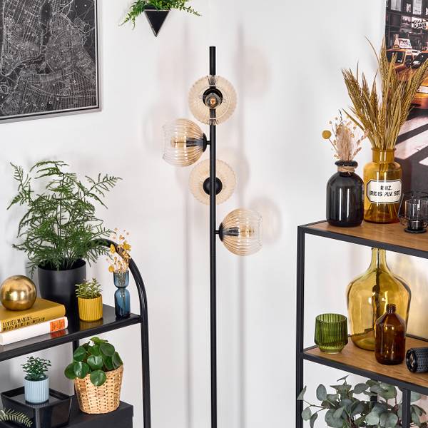 Stehlampe Cesaro Braun - Metall - 31 x 160 x 69 cm