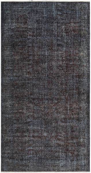 Teppich Ultra Vintage CDLXXXVI Schwarz - Wolle - 157 x 1 x 300 cm