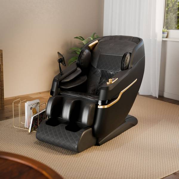 Massagesessel Naxos Schwarz - Metall - 75 x 105 x 142 cm