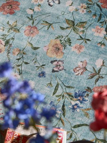 Tapis lavables Milly Multicolore - Turquoise