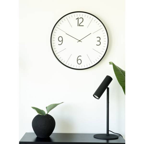 Wanduhr Biel Weiß - Polypropylen - 5 x 51 x 51 cm
