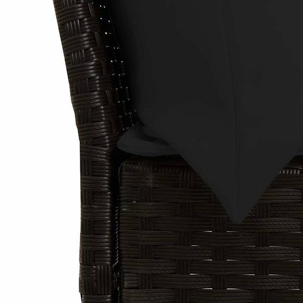 Garten-Lounge-Set 3044381-4 (4-teilig) Schwarz