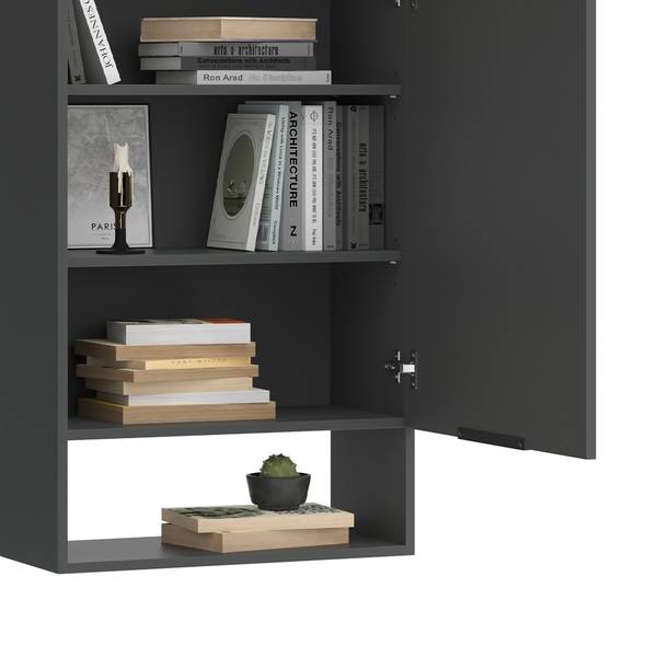 Wohnwand Wido 49801 Anthrazit - Eiche Sonoma Dekor