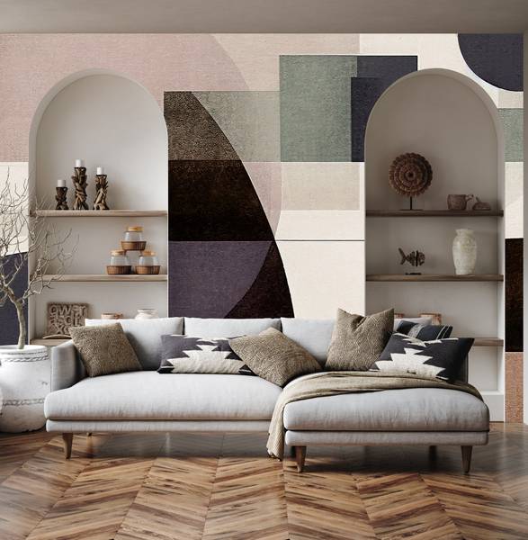 Fototapete ABSTRAKTION modernes Muster 135 x 90 x 90 cm