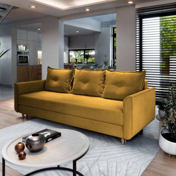 Bettsofa NAPOL Senfgelb