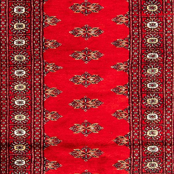 Orientteppich Läufer Oriental Rot - Wolle - 76 x 1 x 326 cm