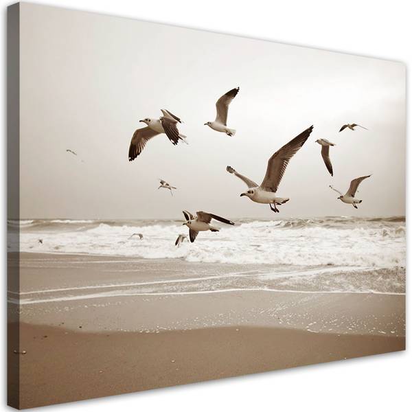 Canvas schilderij Strand 100 x 70 cm