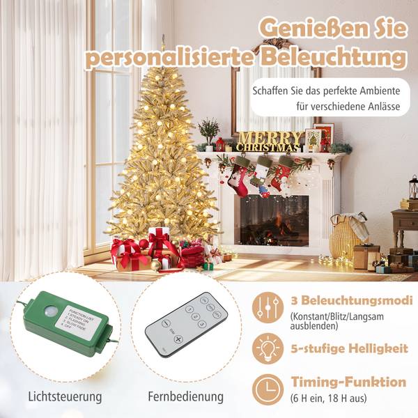 Weihnachtsbaum OY47492 Silber - Kunststoff - 112 x 210 x 112 cm