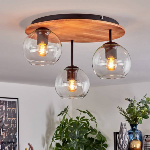 Deckenleuchte Cesaro Holzwerkstoff - Metall - 42 x 21 x 43 cm