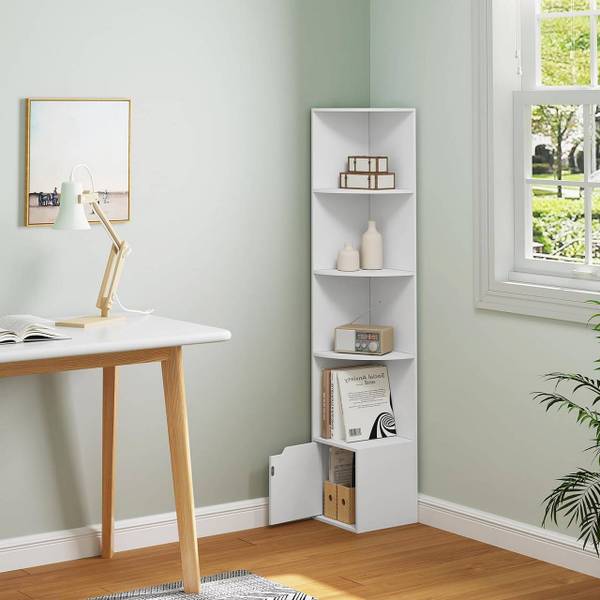 Bücherregal Marlon Weiß - Holzwerkstoff - 30 x 158 x 30 cm
