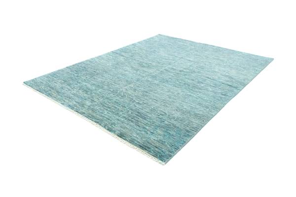 Designer Teppich Abstract Grün - Wolle - 215 x 1 x 270 cm