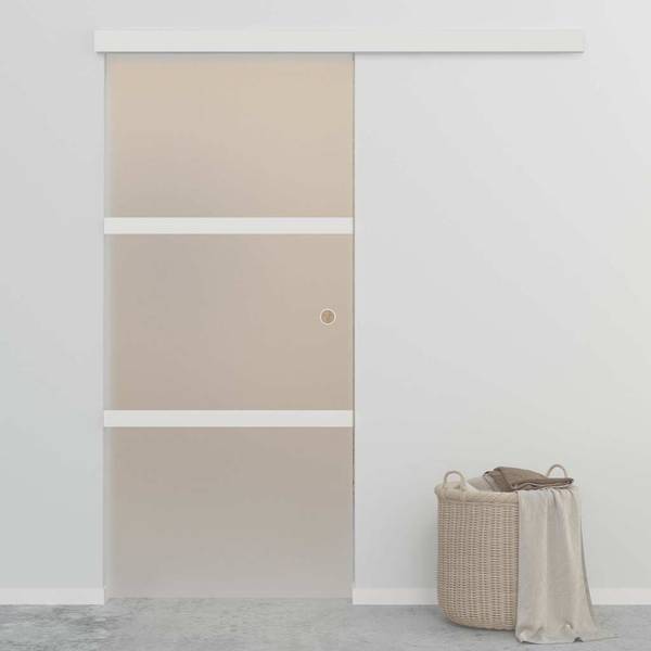 Glastür 3002951 Silber - Aluminium - 90 x 212 x 1 cm