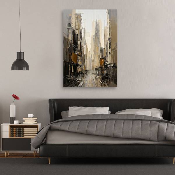 Wandbild stadt straße bild minimalismus 60 x 90 cm