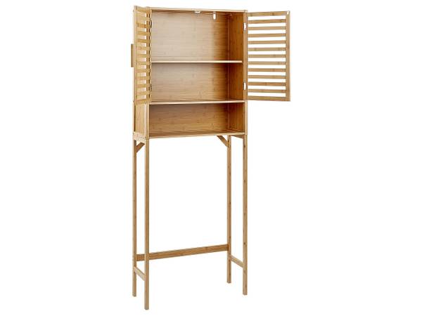 Badezimmerschrank OKARCHE Braun - Bambus - 63 x 167 x 25 cm