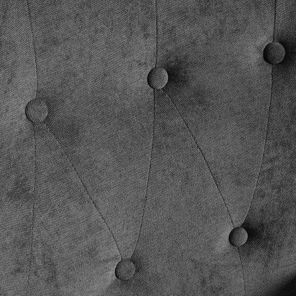 Ohrensessel NATALIE Grau - Metall - Massivholz - Textil - 64 x 99 x 68 cm