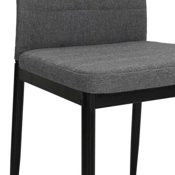 Chaise à manger 295844-3 lot de 2 Gris lumineux