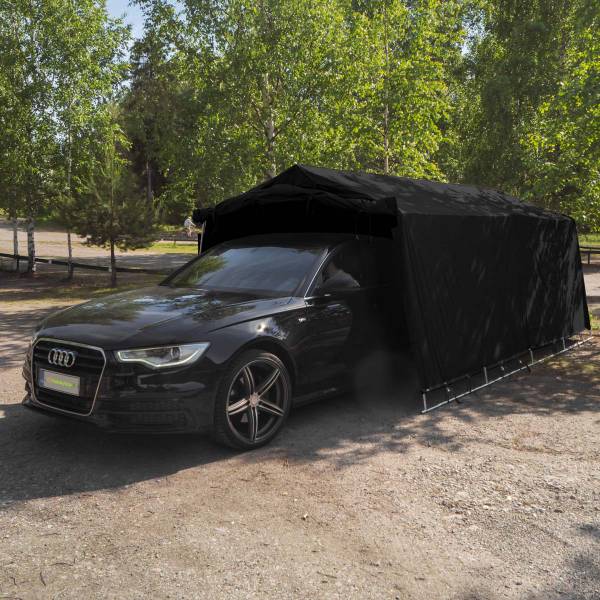 Zeltgarage Nordic Schwarz - 270 x 200 x 510 cm