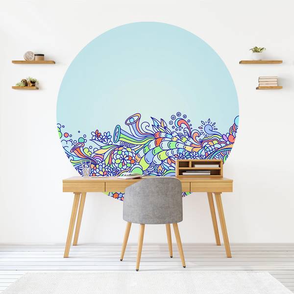Sommerlicher Blütentraum 150 x 150 cm