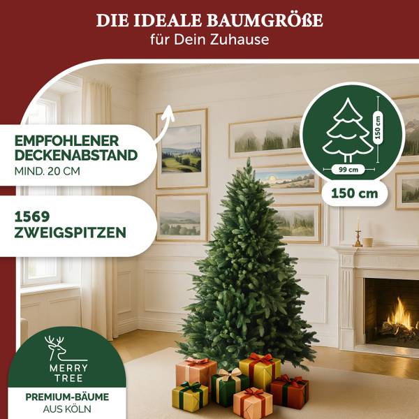 WEIHNACHTSBAUM Jotunn Grün - Kunststoff - 99 x 150 x 99 cm