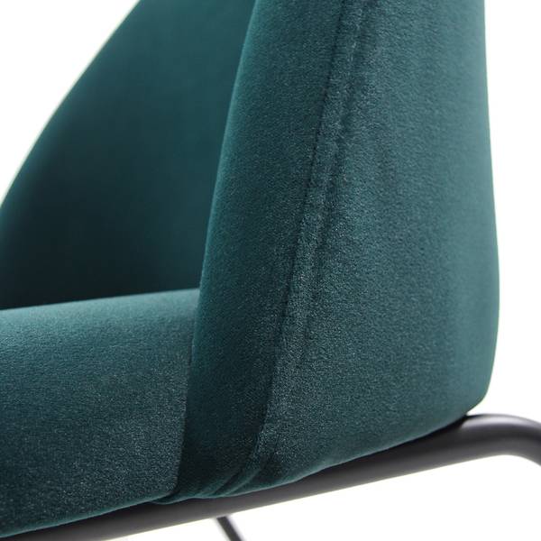 Chaise VELVO Bleu pétrole
