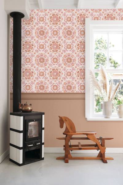 Tapete 131785 Pink - Papier - 50 x 900 x 50 cm