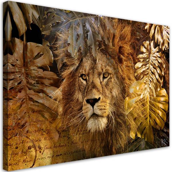 Tableau déco Lion 60 x 40 cm