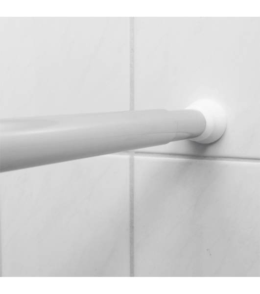 Duschvorhangstange Chrome 90-170cm Metall - 90 x 170 x 170 cm