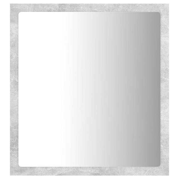 Miroir 3007760 Gris - Bois manufacturé - Matière plastique - 40 x 37 x 8 cm