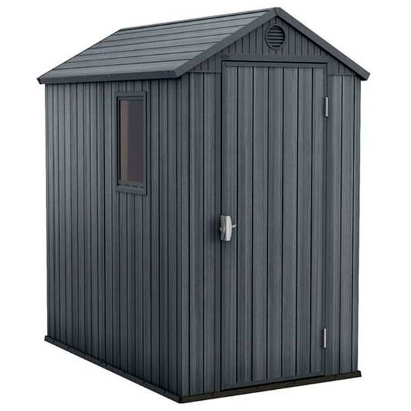Gartenhaus Darwin Grau - Kunststoff - 185 x 205 x 126 cm