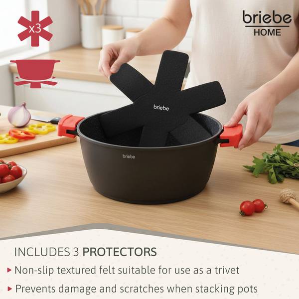 Batterie de Cuisine BLACKT3 6 Pièces Nombre de pièces dans le lot : 6