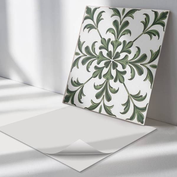 Fliesen Flora Kachel 4er Set 50 x 50 cm