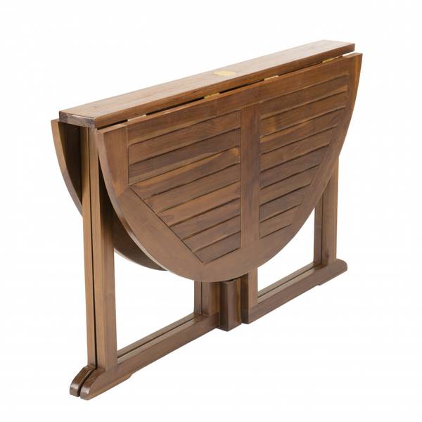 Gartentisch HANNA Braun - Teakholz - 120 x 75 x 120 cm