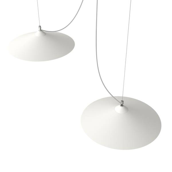 Pendelleuchte Colombo Kupfer - Weiß