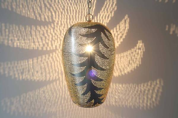 Hängelampe Felianor Grau - Metall - 25 x 39 x 39 cm