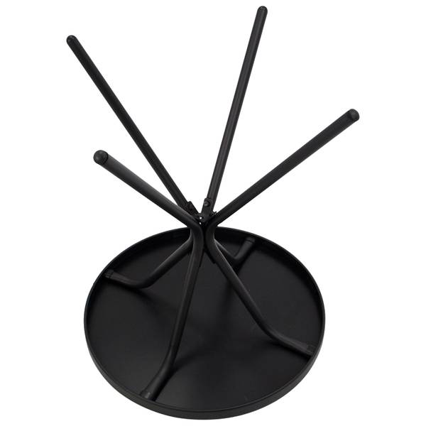 Garnitur MILANO (3-teilig) Anthrazit - Schwarz - Grau - Glas - Metall - Kunststoff